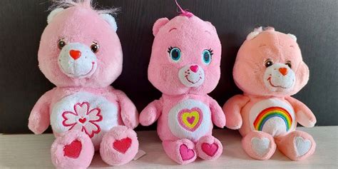 Pink Sakura care bear, Wonderheart care bear, Cheer care bear, Hobbies & Toys, Toys & Games on ...