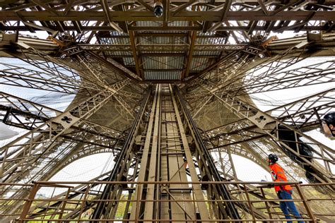 Inside Eiffel Tower Elevator