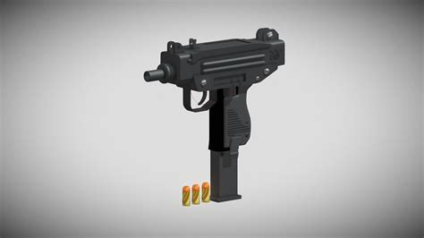 UZI gun model - Download Free 3D model by kunal.zed (@kunalzed ...