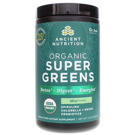 Organic Super Greens, Ancient Nutrition