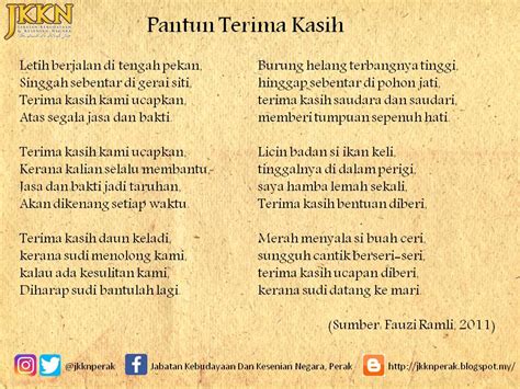 Pantun Penghargaan Dan Terima Kasih - AbbigailmcyCopeland