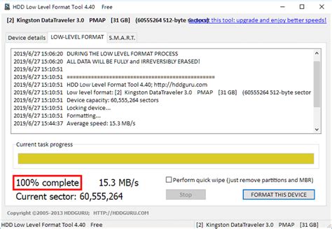 Tips for Using HDD Low Level Format Tool - Rene.E Laboratory