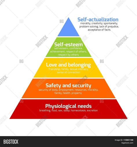 Maslow's Pyramid Vector & Photo (Free Trial) | Bigstock