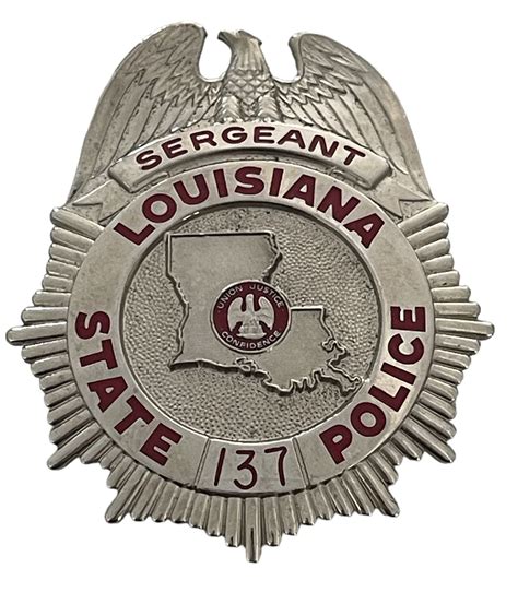 Louisiana State Police Sergeant Badge