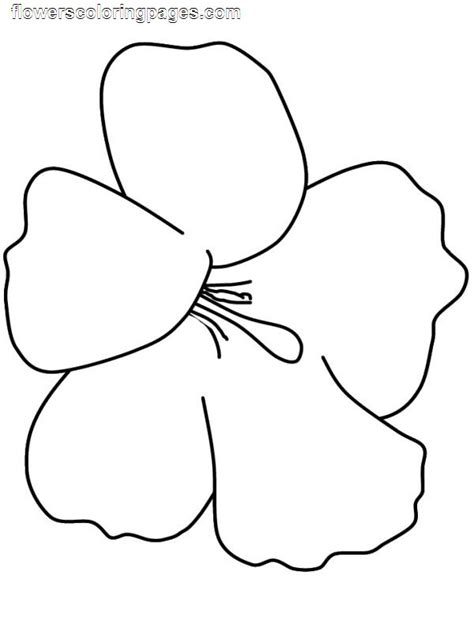 Preschool Flower Coloring Pages - Flower Coloring Page