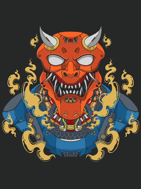 angry demon mask 13923640 Vector Art at Vecteezy