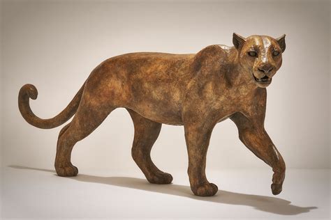 Bronze Leopard Sculpture - Nick Mackman Animal Sculpture