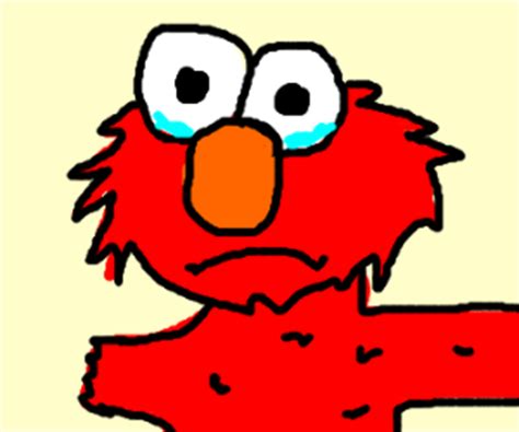 Emo elmo bumped his elbow - Drawception