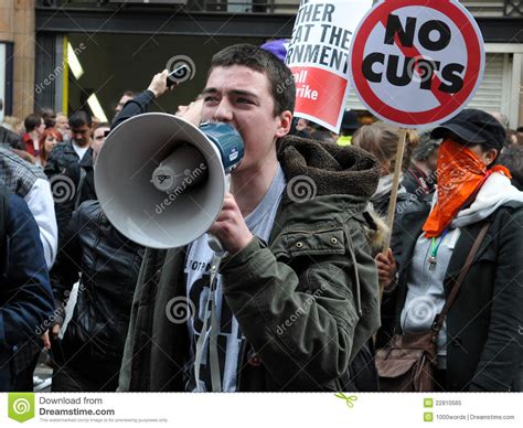 Austerity Protest in London Editorial Image - Image of demonstrators, activist: 22810585