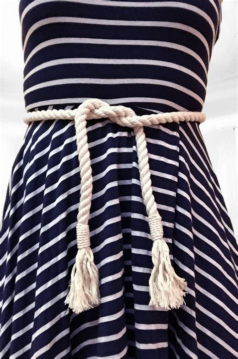 Nautical Rope Belt With Whipping Knot Ends by NARFdesign on Etsy