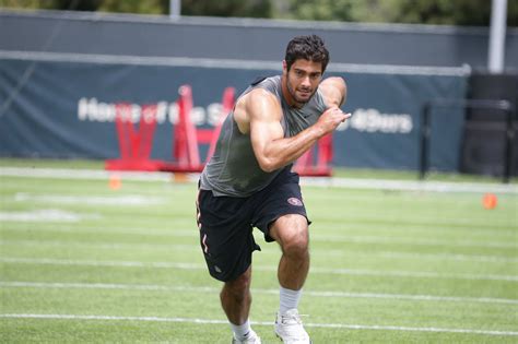 QB Jimmy Garoppolo | Wednesday workout, 49ers football, Athlete