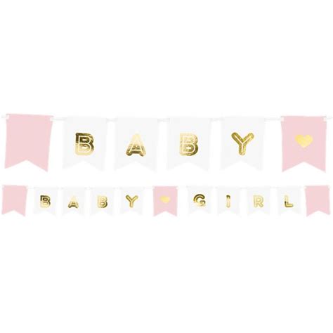 Pink Baby Girl Banner - 1.75m | Party Delights