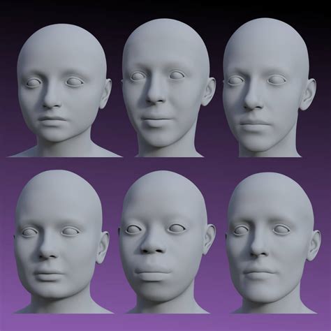 Female Head Shapes Resource for G9 - Daz Content by Vyusur