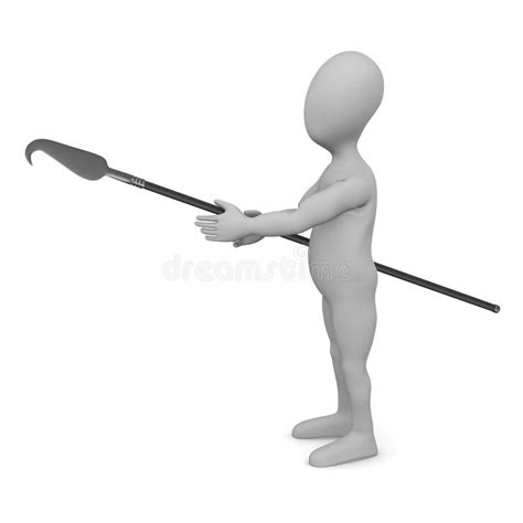 Cartoon Character with Spear Stock Illustration - Illustration of ...