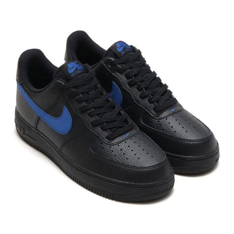 Mens Nike Air Force 1 07 LV8 Low Black Blue on Storenvy