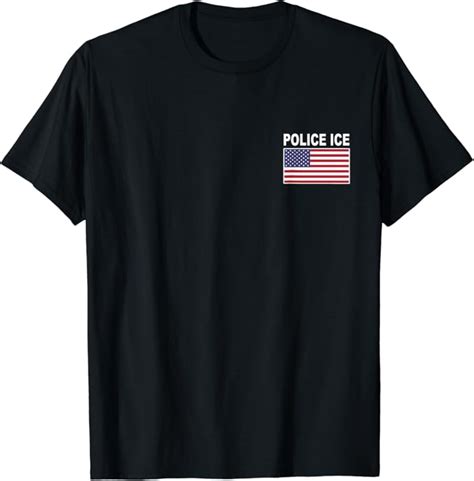 Amazon.com: Police Ice Shirt US Immigration Agent Uniform Front & Back : Clothing, Shoes & Jewelry