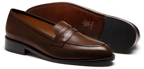 Penny Loafers - brown leather