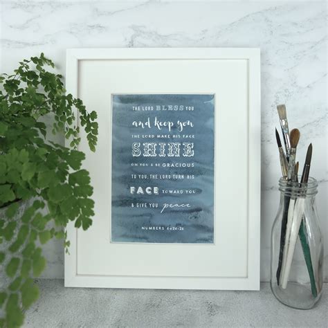 The Lord Bless You and Keep You Print - Etsy