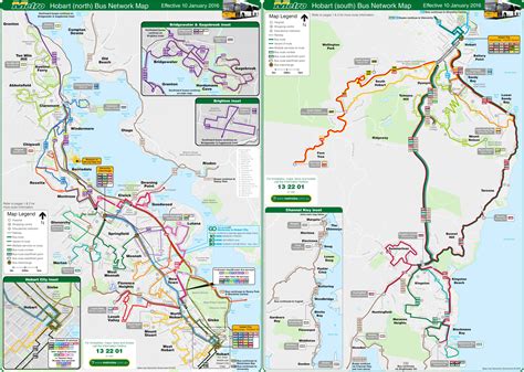 Hobart Bus map