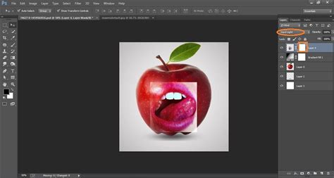 How to create very simple way effect apple in Photoshop cc