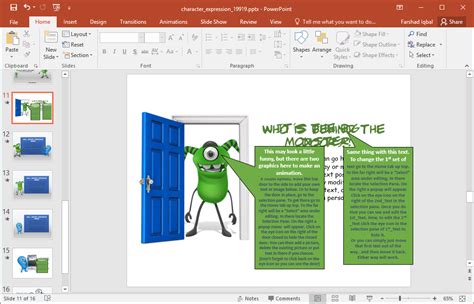 Animated Character Expressions PowerPoint Template