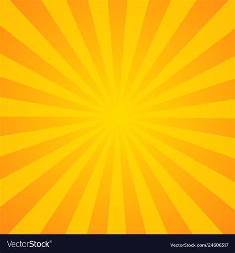 Sunburst background orange background with radial Vector Image