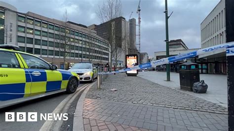 Nine arrested over double stabbing in Birmingham city centre