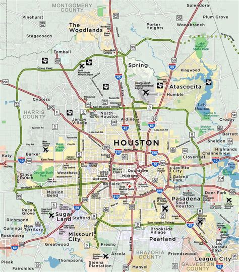 Houston Area Zip Code Map Printable