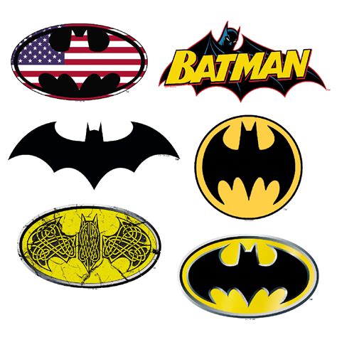 Buy Batman Shield Sticker Pack- Logo Die Cut Vinyl Large Deluxe Stickers Variety Pack - Laptop ...