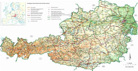 Road map of Austria. Austria road map | Vidiani.com | Maps of all ...