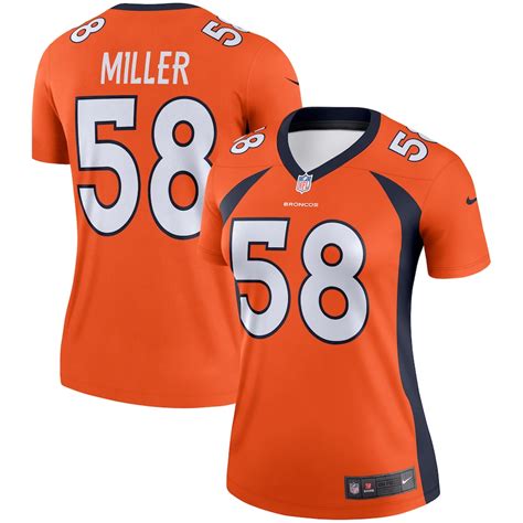 Women's Denver Broncos Von Miller Nike Orange Legend Jersey