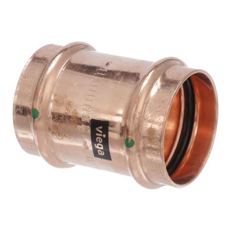 Viega ProPress 2 in. x 2 in. Copper Coupling with Stop 78072 - The Home ...