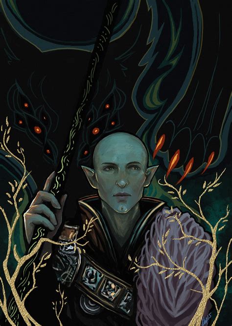 Solas Tarrot card, Linn Kristine Pettersen on ArtStation at https://www.artstation.com/artwork ...