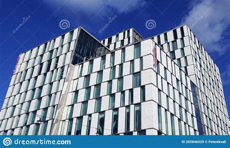 Futuristic Hotel Near the Train Station Editorial Stock Image - Image ...