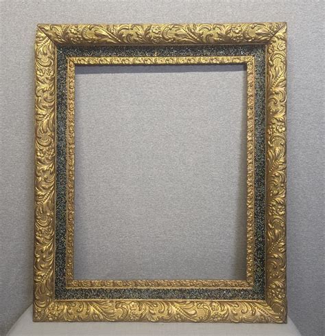 16x20 Frame Vintage Antique Ornate Gold With Sparkle Panel With Optional Glass and Custom Cut ...