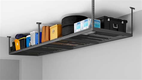 NewAge Products 40151 4-Feet by 8-Feet Ceiling Mount Garage Storage Rack, Gray | eBay