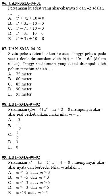 Contoh Soal Cerita Persamaan Kuadrat Dengan Rumus Abc At Soalkunci Riset - Riset