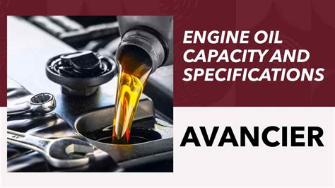 HONDA AVANCIER ENGINE OIL Capacity and Specifications