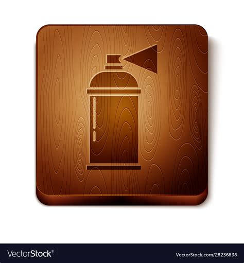 Brown paint spray can icon isolated on white Vector Image