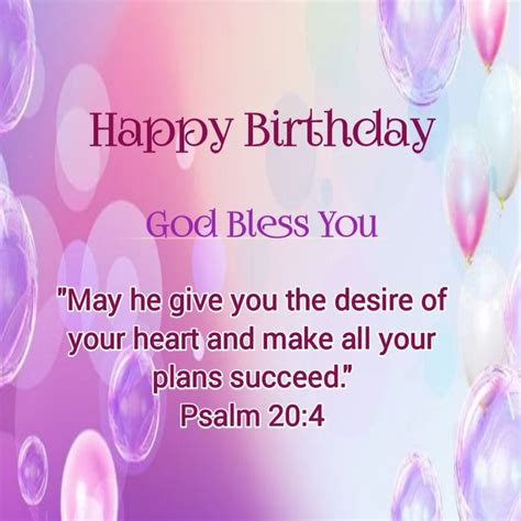 a happy birthday card with balloons and the words, god blessing you may ...