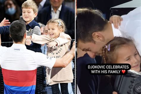 Novak Djokovic melts hearts after hugging and kissing his kids