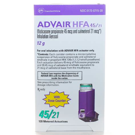 Advair HFA Inhaler 45mcg/21mcg