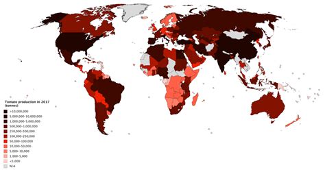 List of countries by tomato production - Wikipedia