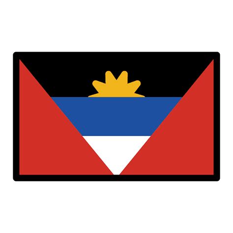 Antigua & Barbuda flag emoji clipart. Free download transparent .PNG | Creazilla