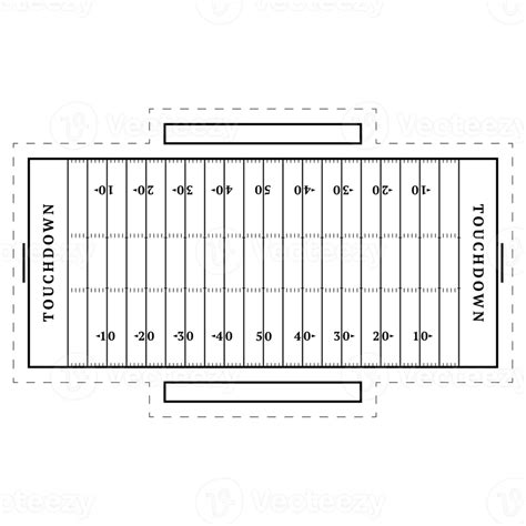 american football field isolated illustration 13396227 PNG