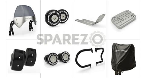 Genuine Royal Enfield Interceptor 650 Accessories Accessory Combo Pack 8 Pcs - Sparezo