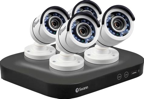 Best Buy: Swann PRO SERIES HD 8-Channel, 4-Camera Indoor/Outdoor Wired 2TB DVR Surveillance ...