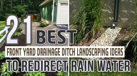 21 Best Front Yard Drainage Ditch Landscaping Ideas To Redirect Rain Water - YouTube