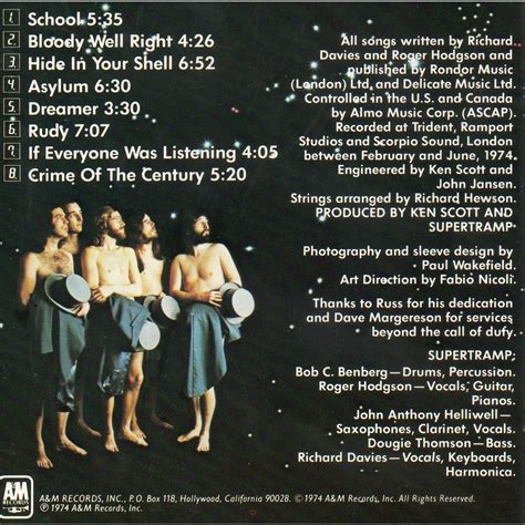 Crime of the century by Supertramp, CD with didierf - Ref:118219091