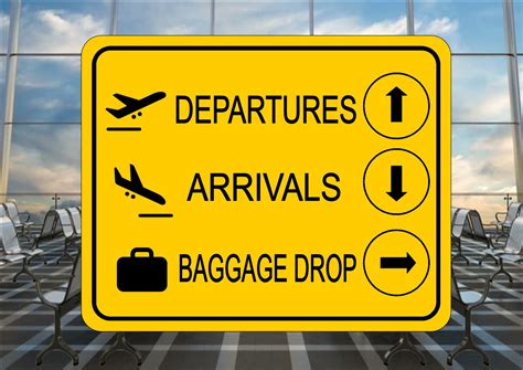 Airport Departures Arrivals Sign Reproduction Fun Stag Hen Party Holiday Trip Novelty Sign – The ...